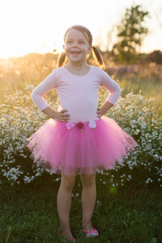 Rose Tutu Dark Pink Age 4-6