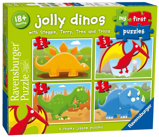 Jolly Dinos 2/3/4/5pc puzzles