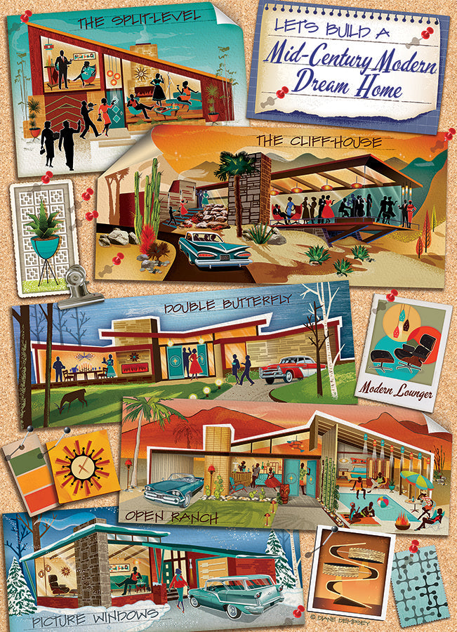 Mid-Century Modern Dream House 1000pc