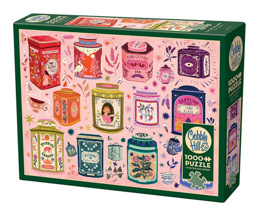 Tea Tin Treasures 1000pc jigsaw puzzle