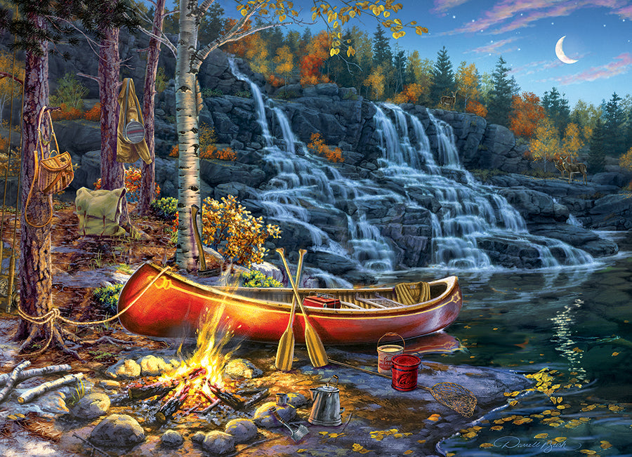 Waterfall Camp 1000pc jigsaw puzzle