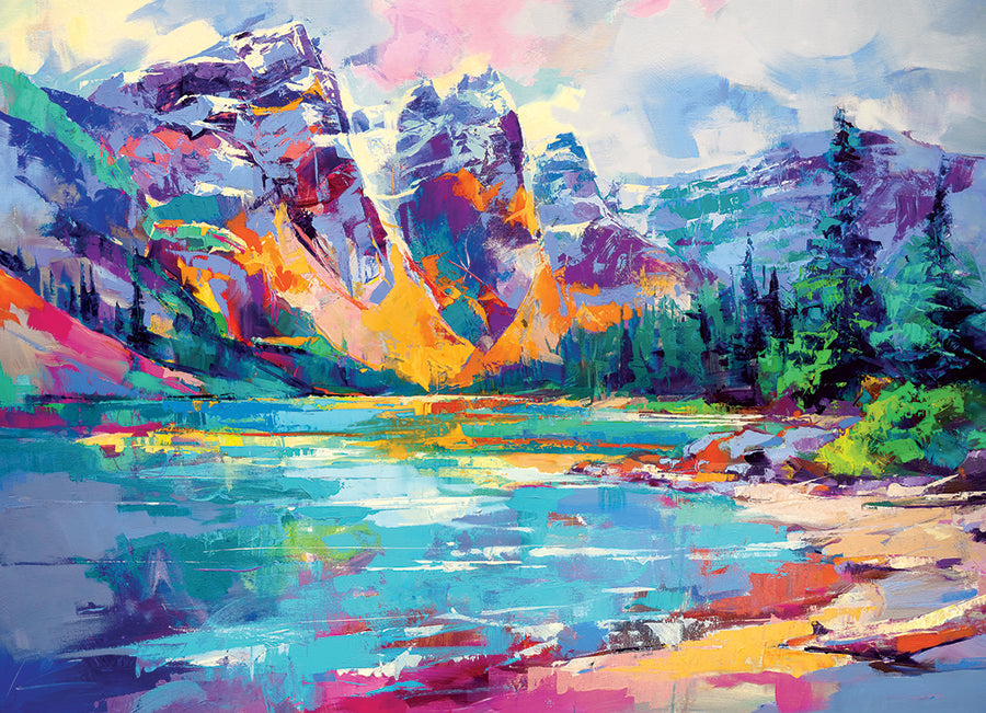 Mountain Lake 1000pc jigsaw puzzle