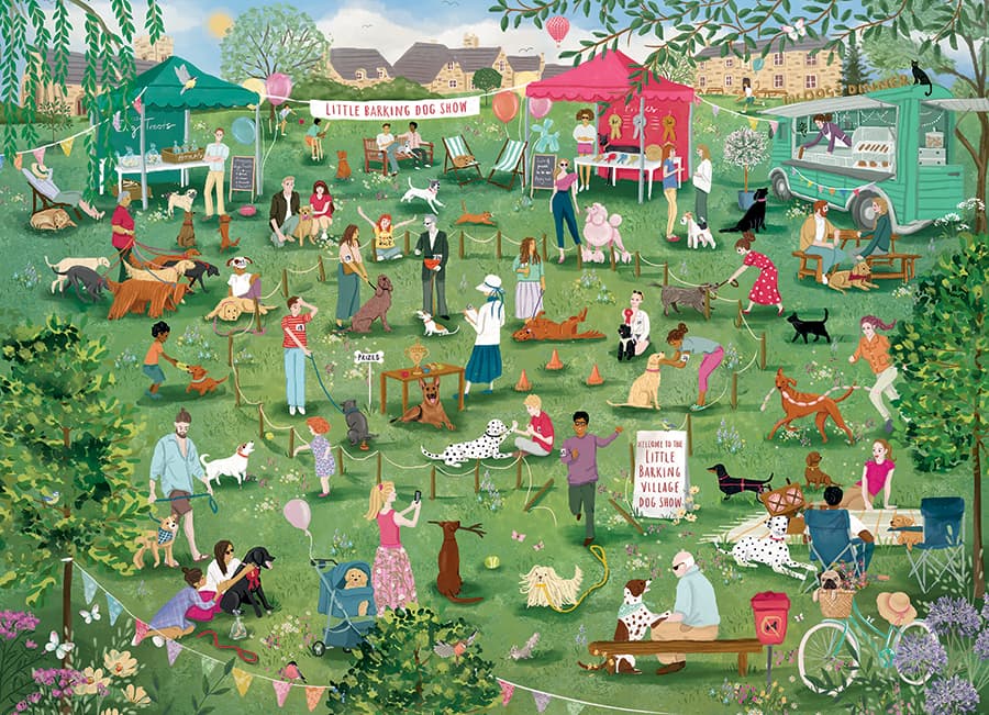 Little Barking Dog Show 1000pc jigsaw puzzle