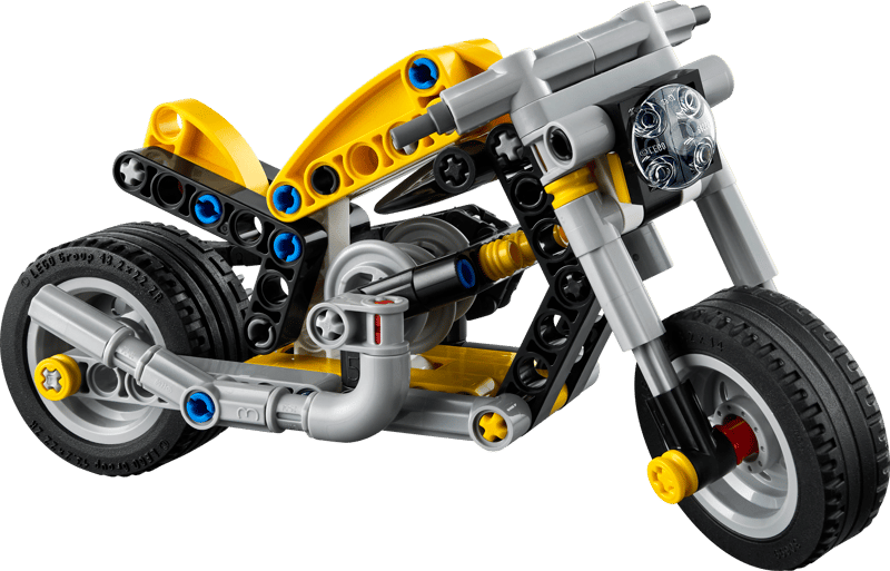 Technic Yellow Motorcycle
