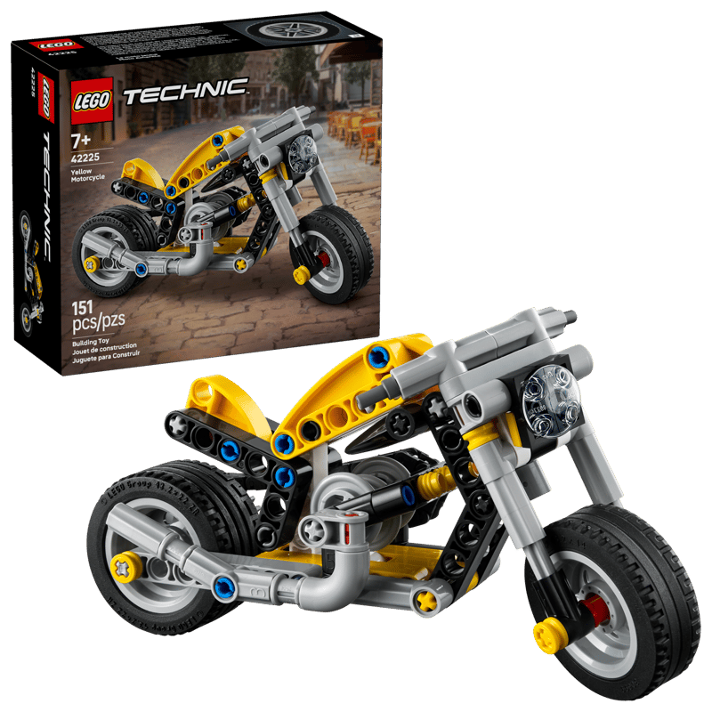 Technic Yellow Motorcycle