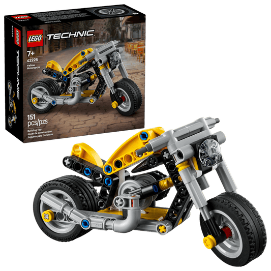 Technic Yellow Motorcycle