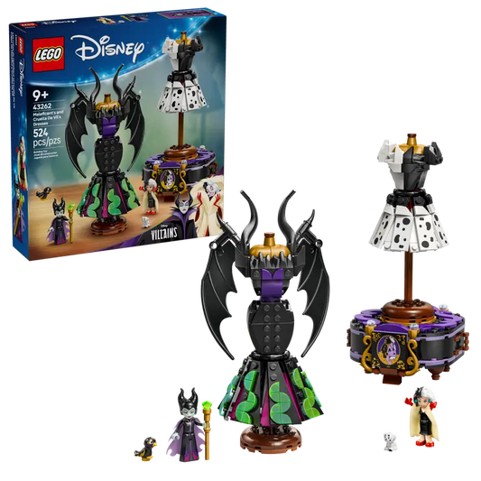 Disney Maleficent's and Cruella De Vil's Dresses