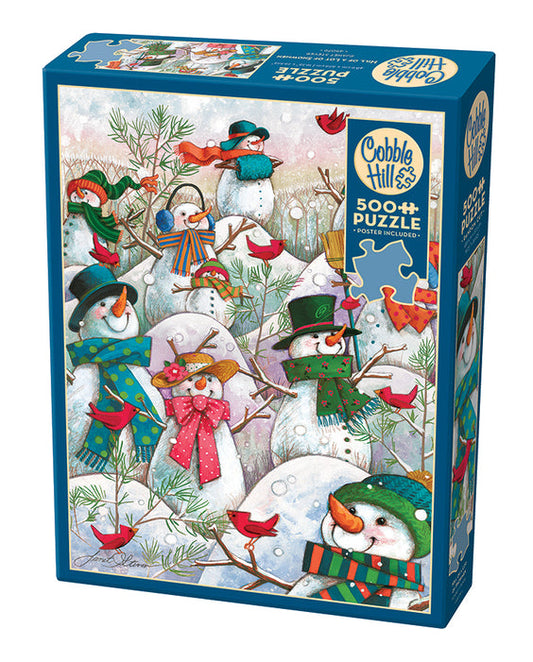 Hill of a Lot of Snowmen 500pc