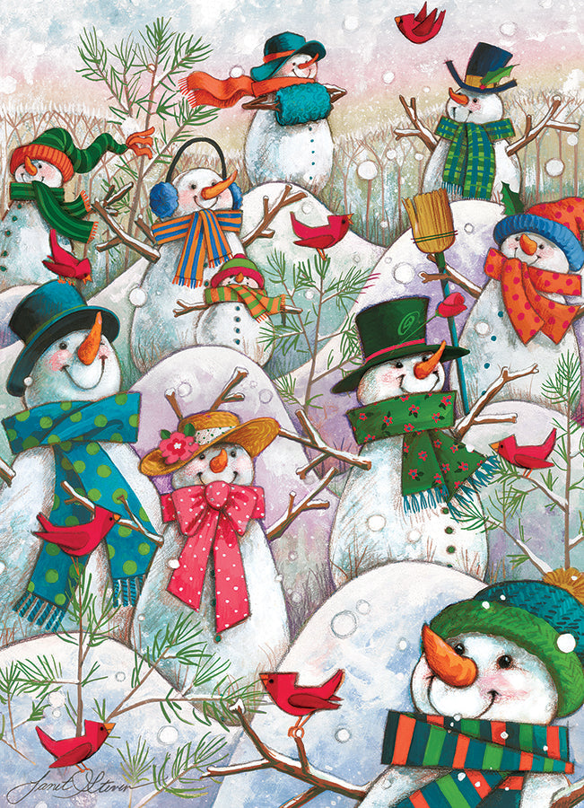 Hill of a Lot of Snowmen 500pc