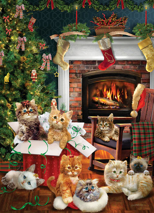 Christmas Kittens 500pc jigsaw puzzle