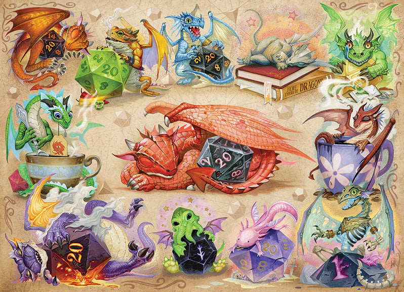 D20 Dragons 500pc jigsaw puzzle