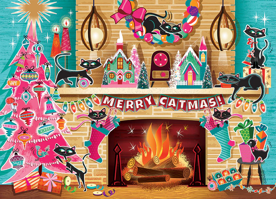 Merry Catmas 500pc jigsaw puzzle