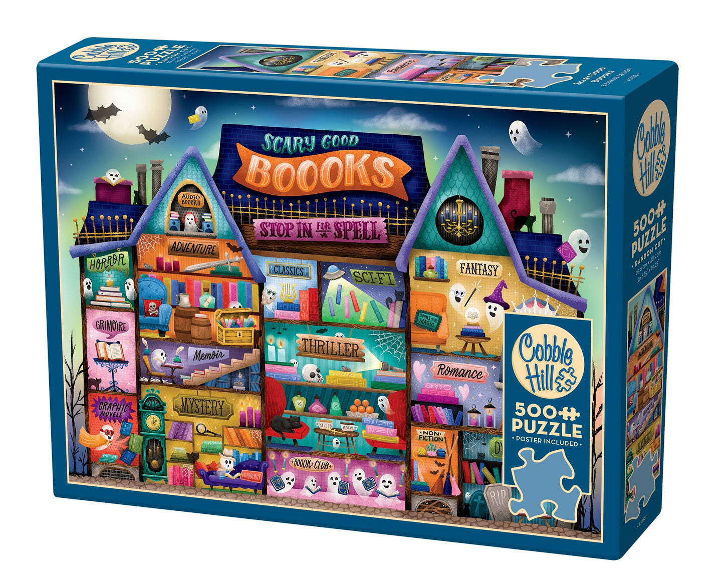 Scary Good Boooks 500pc jigsaw puzzle