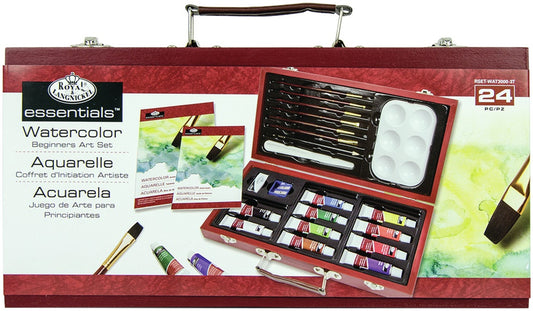 Essentials Watercolor Beginners Art Set 24pc