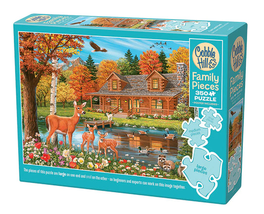 Cottage Pond 350pc Family puzzle