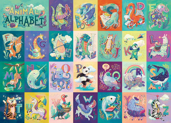 Animal Alphabet 350pc family puzzle