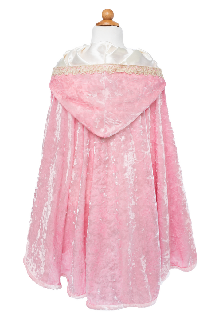 Deluxe Pink Rose Princess Cape Size 5-6