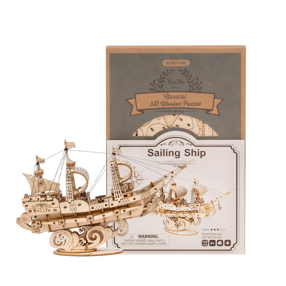 3D Wooden Puzzle Airplane