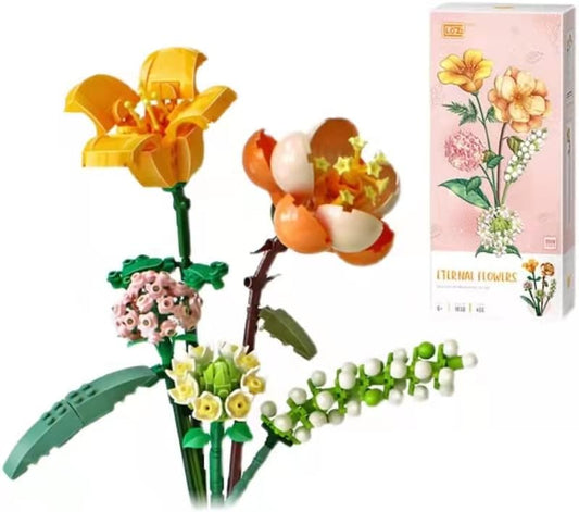 Loz Block Hibicus Lily Daisy Hydrangea Eternal Flowers