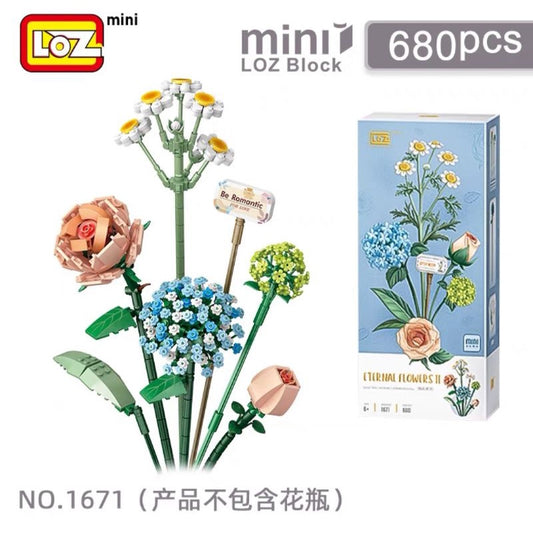 Loz Block Chamomile Bouquest Eternal Flowers II