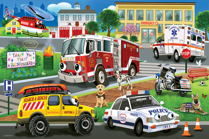First Responders 35pc Floor Puzzle