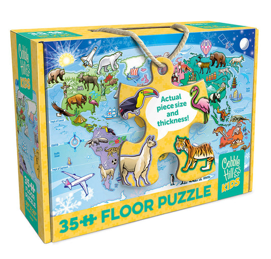 Map of the World 35pc Floor Puzzle