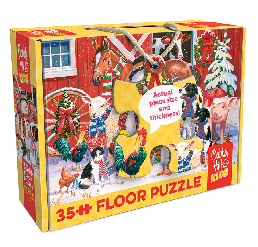 Festive Farmyard Greetings 35pc Floor Puzzle