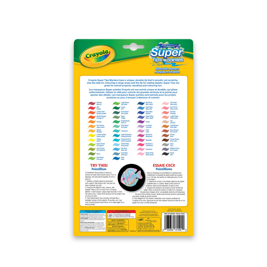 Super Tips 50 Washable Markers