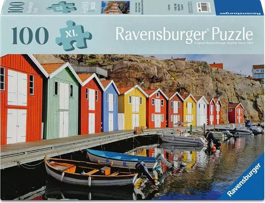 Colourful Houses in Sweden 100pc XL jigsaw puzzle