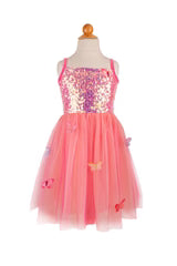Butterfly Bliss Dress, Hot Pink Size 3-4