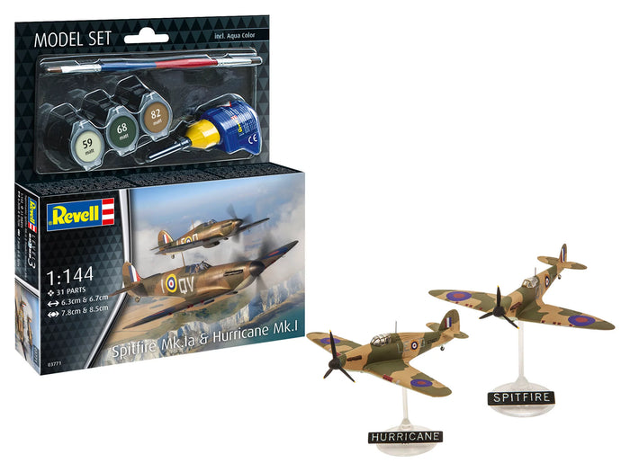 Spitfire Mk.la & Hurricane Mk.I 1/144 Starter Kit