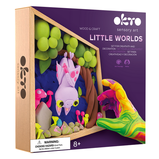 Oktoclay & Painting Kit Little Worlds Mommy Bat