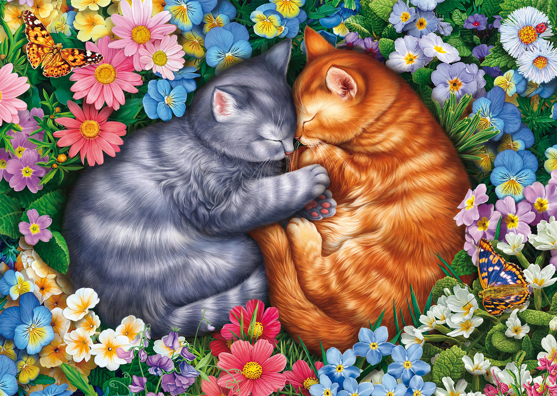 Sleeping Velvet Paws 1000pc