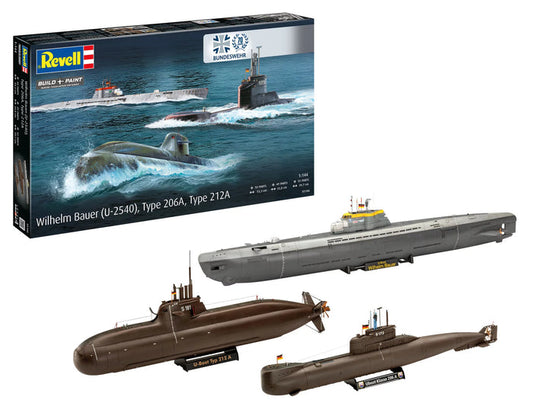 Wilhelm Bauer (U-2540), Type 206A, Type 212A 1/144