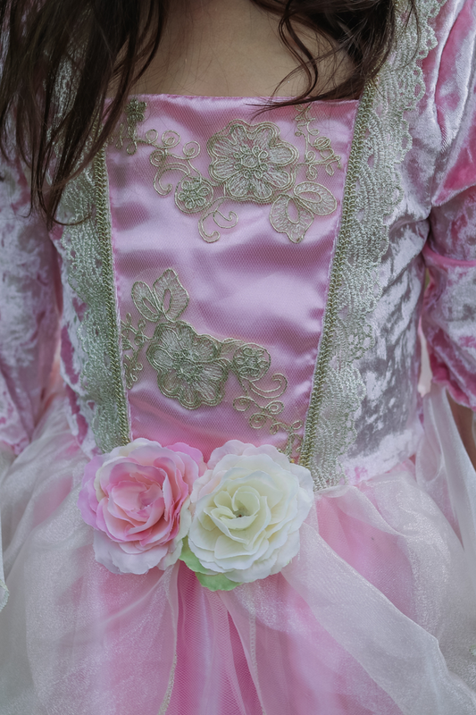 Pink Rose Princess Dress Ages 5-6