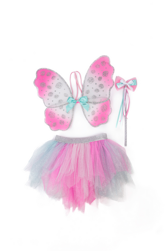 Think Mint Pink Skirt, Wings & Wand Size 4-6