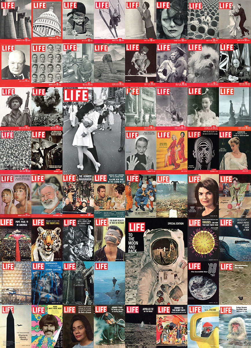 Life Magazine Covers 1000pc