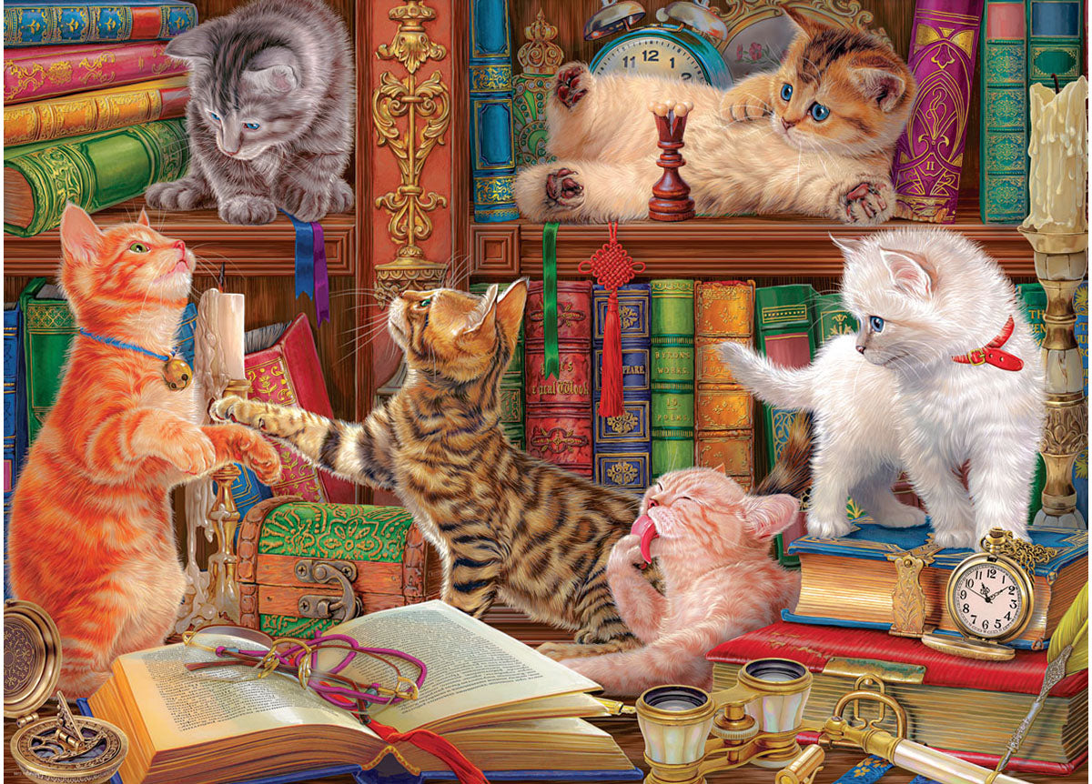 Library Kittens 1000pc