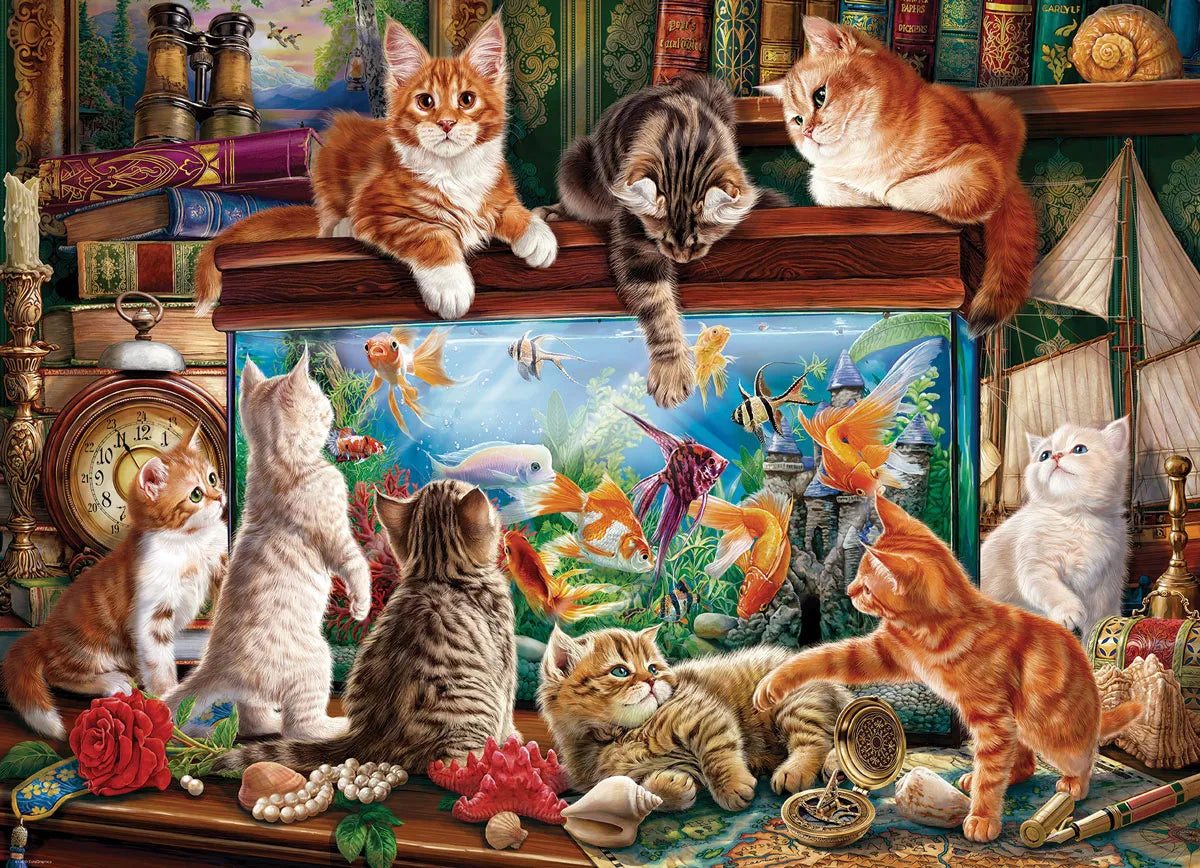 Cats by Aquarium 1000pc