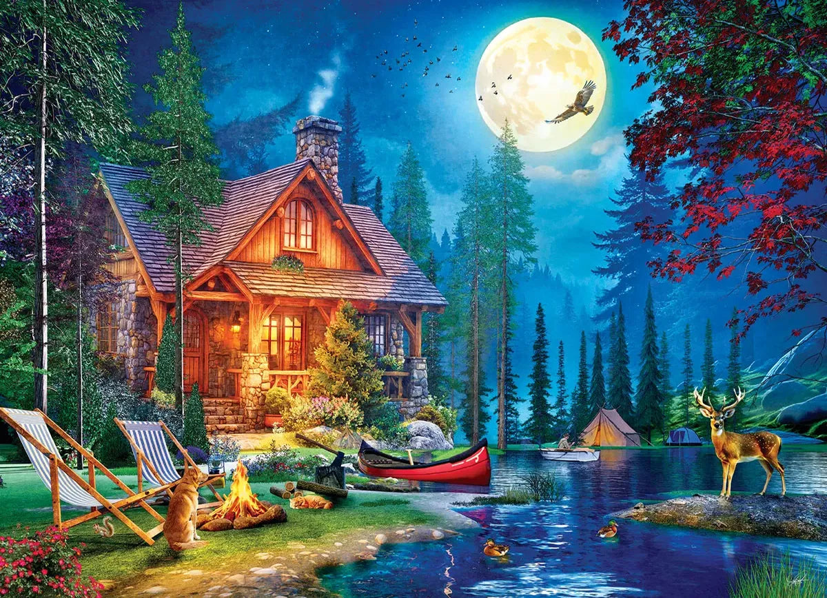 Moon Lake Cabin 1000pc