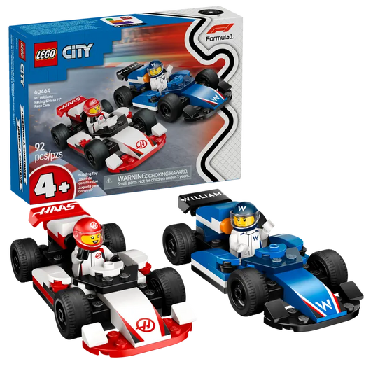 City F1 Williams Racing & Haas F1 Race Cars