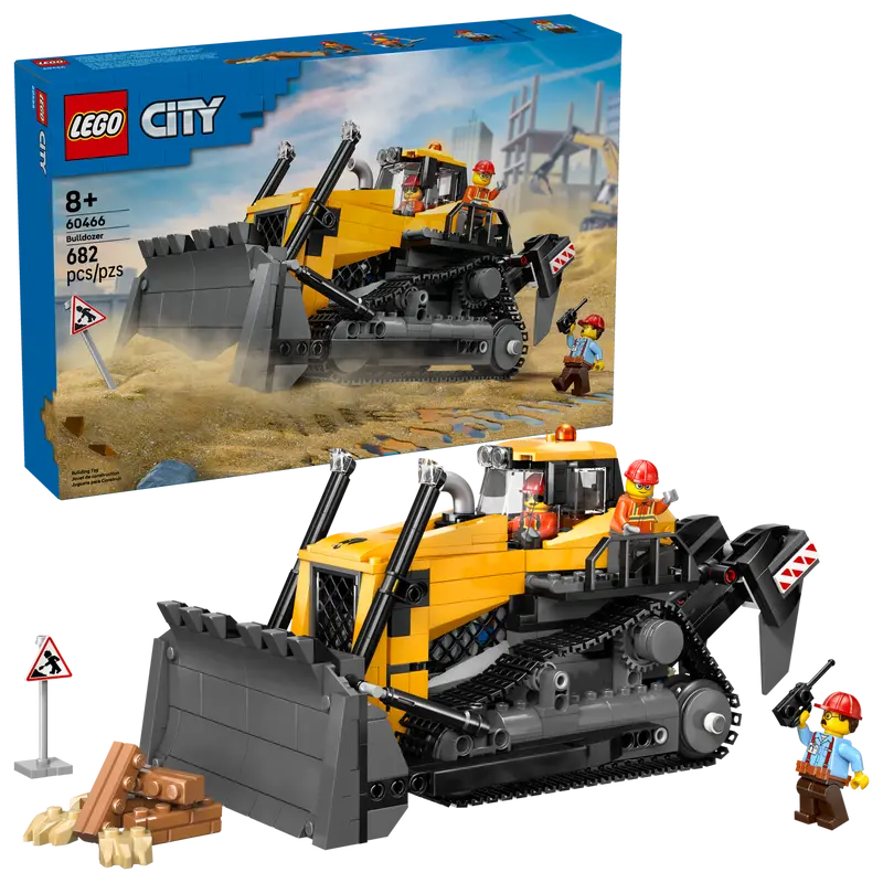City Yellow Bulldozer