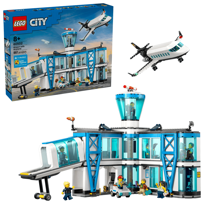 City Airport with Airplane