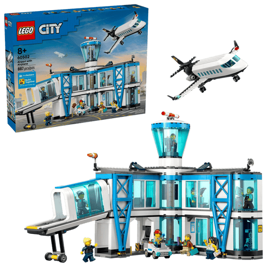 City Airport with Airplane
