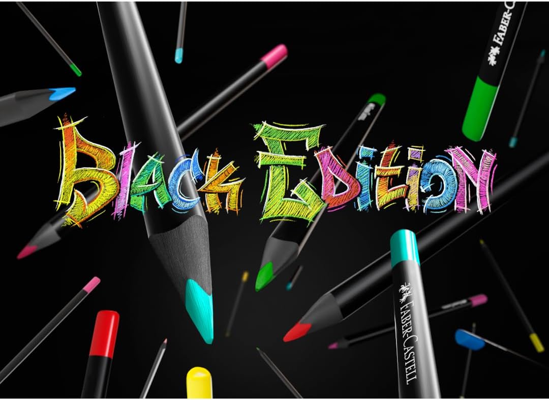 100 Color Pencils Black Edition