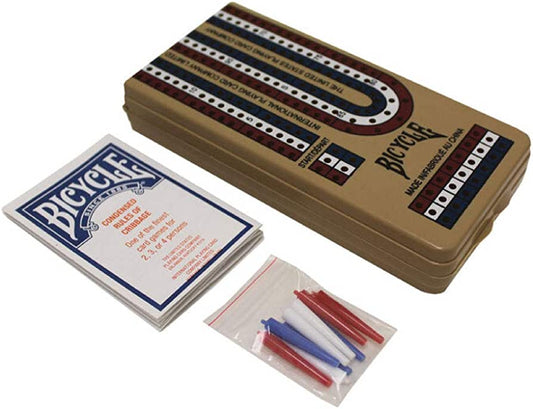 Bicycle 3 Lane Folding Cribbage Board