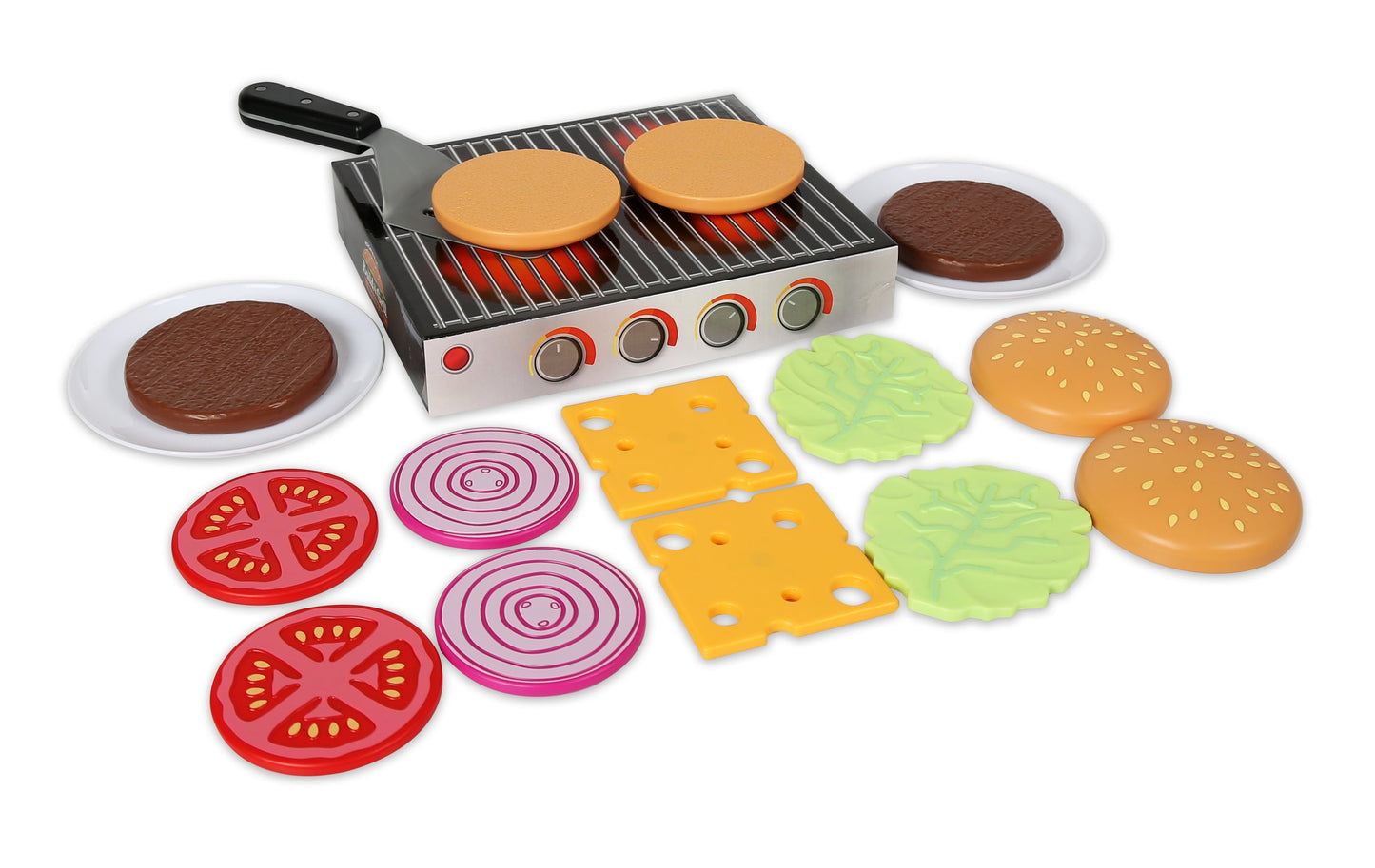 Magnetic Build & Grill Hamburger Set