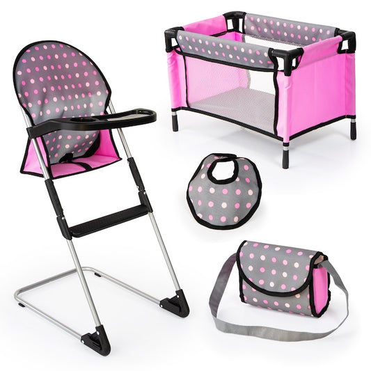 High Chair with travel Bed Set