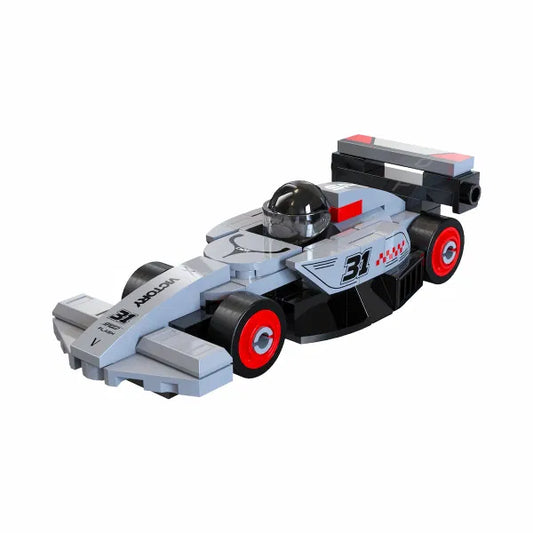 Circuit Racing Car Grey 70pc