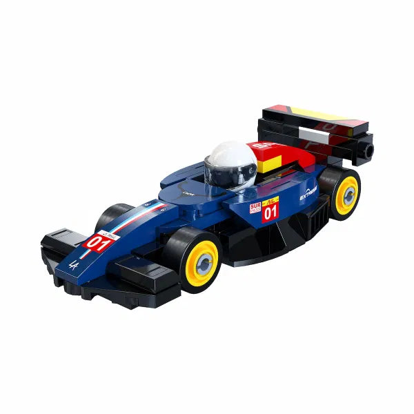 Circuit Racing Car Dark Blue 70pc